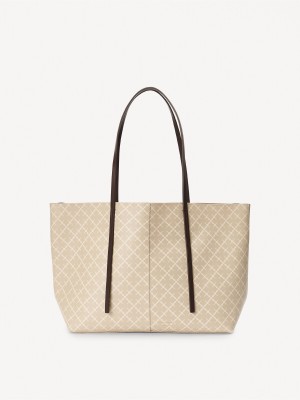 By Malene Birger Abigail Printed Tote Laukut Feather | FI_BB83175