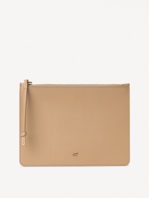 By Malene Birger Aya Leather Purse Laukut Sand | FI_BB14891