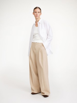 By Malene Birger Cymbaria High-waisted Suorat Housut Ruskea | FI_BB16475