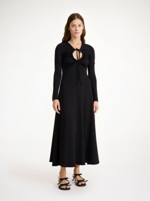 By Malene Birger Deija Maxi Dress Neuleet Mustat | FI_BB79965