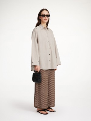 By Malene Birger Derris Organic Cotton Paidat Ruskea | FI_BB14831