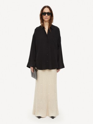 By Malene Birger Derris Organic Silk Paidat Mustat | FI_BB41406