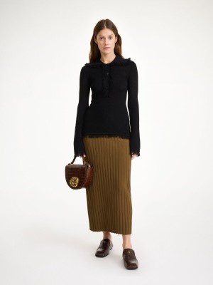 By Malene Birger Dreele Wool-blend Sweater Neuleet Mustat | FI_BB49748