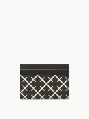 By Malene Birger Elia Printed Cardholder Lompakot & Kortinhaltijat Mustat | FI_BB57757