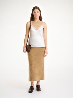 By Malene Birger Estille Midi Skirt Neuleet Ruskea | FI_BB57629