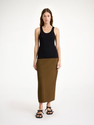 By Malene Birger Fiemme Midi Skirt Neuleet Shitake | FI_BB81526