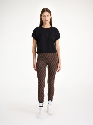 By Malene Birger Hedalia Organic Cotton T-shirt Topit Mustat | FI_BB40101