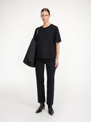 By Malene Birger Hedil T-shirt Topit Mustat | FI_BB38173