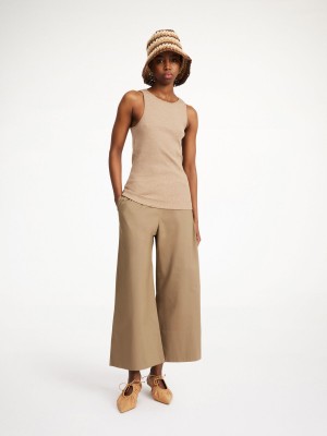 By Malene Birger Luisa High-waisted Suorat Housut Shitake | FI_BB93586