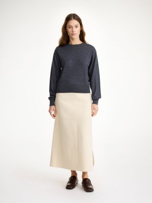 By Malene Birger Mantea Merino Wool Sweater Neuleet Harmaat | FI_BB47125