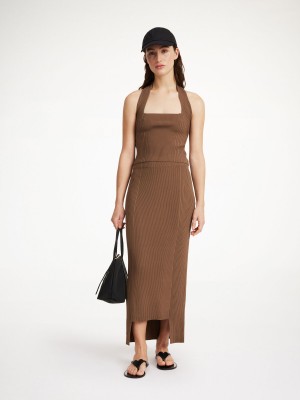 By Malene Birger Merine Maxi Skirt Neuleet Shitake | FI_BB65860