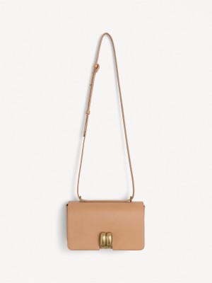 By Malene Birger Noval Leather Shoulder Laukut Tan | FI_BB62605