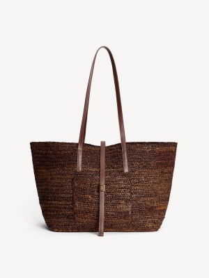 By Malene Birger Palla Straw Tote Laukut Bison | FI_BB93305