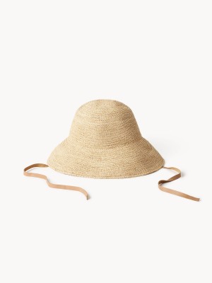 By Malene Birger Rafiah Straw Hat Muut Tarvikkeet Vaalean | FI_BB43950