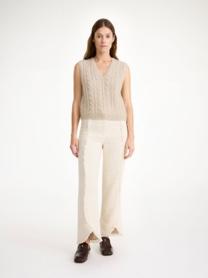 By Malene Birger Simea Vest Neuleet Oyster Gray | FI_BB45871