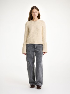 By Malene Birger Sorena Sweater Neuleet Oyster Gray | FI_BB45719