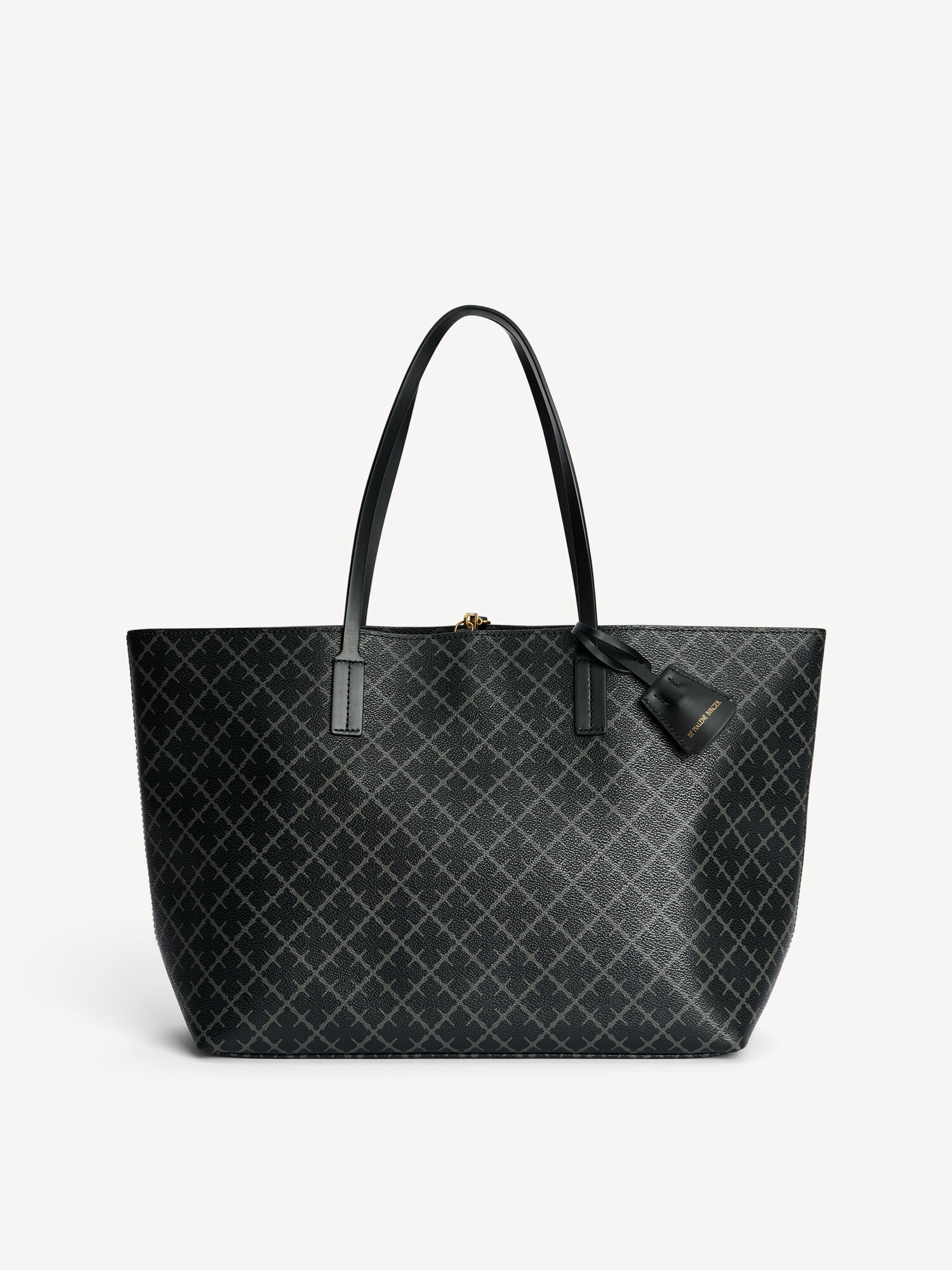 By Malene Birger Abigail Printed Tote Laukut Charcoal | FI_BB83456