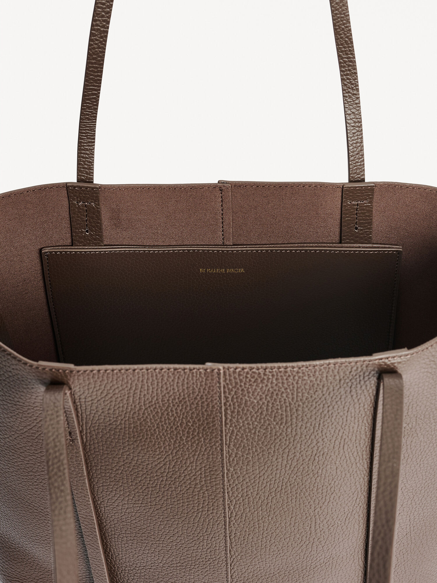 By Malene Birger Abilso Leather Tote Laukut Kahvi | FI_BB59381