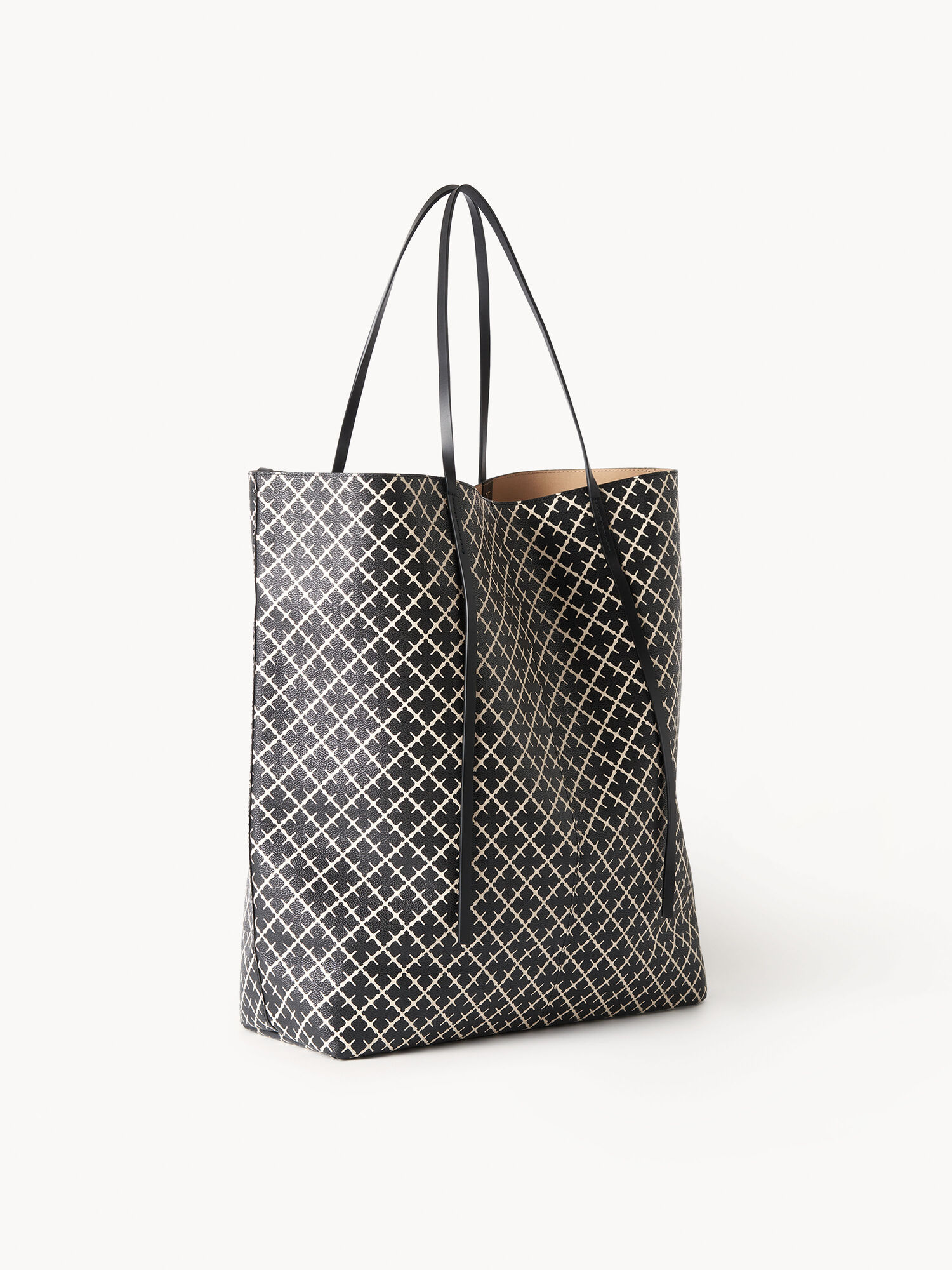 By Malene Birger Abrille Printed Tote Laukut Mustat | FI_BB32918