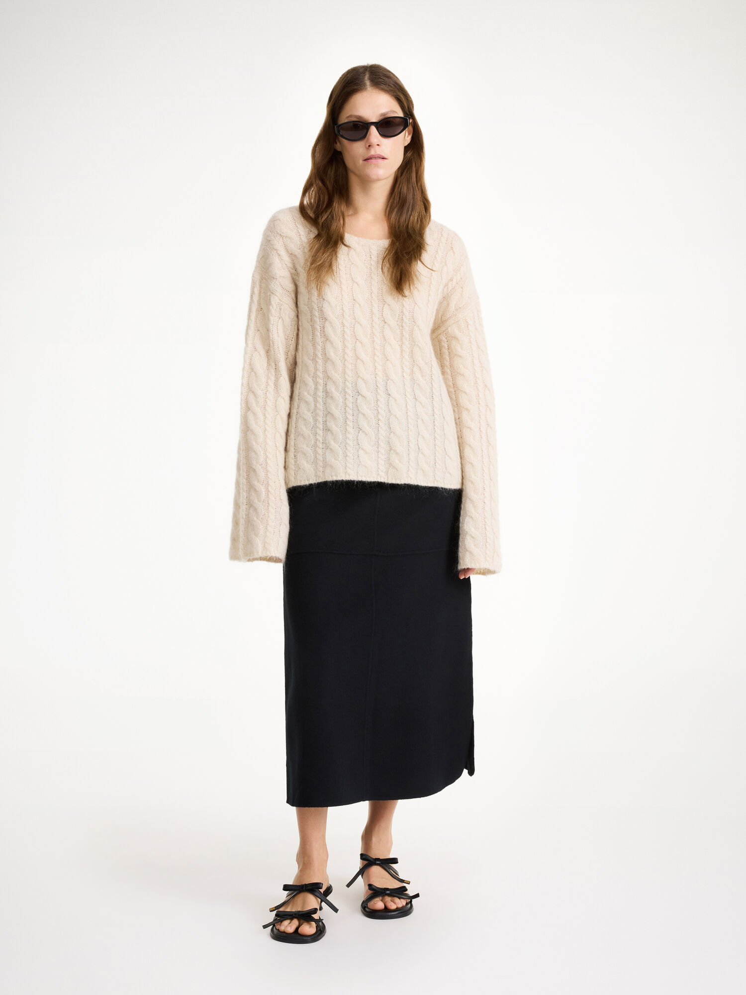 By Malene Birger Angello Wool Midi Hameet Mustat | FI_BB54912