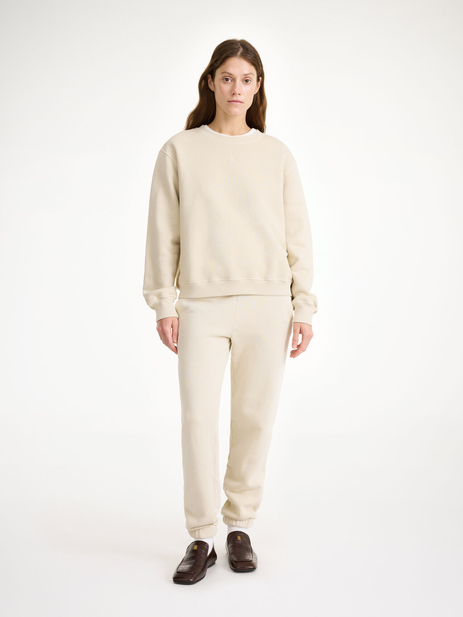 By Malene Birger Apalia Organic Cotton Sweatshirt Urheiluvaatteet Oyster Gray | FI_BB38615