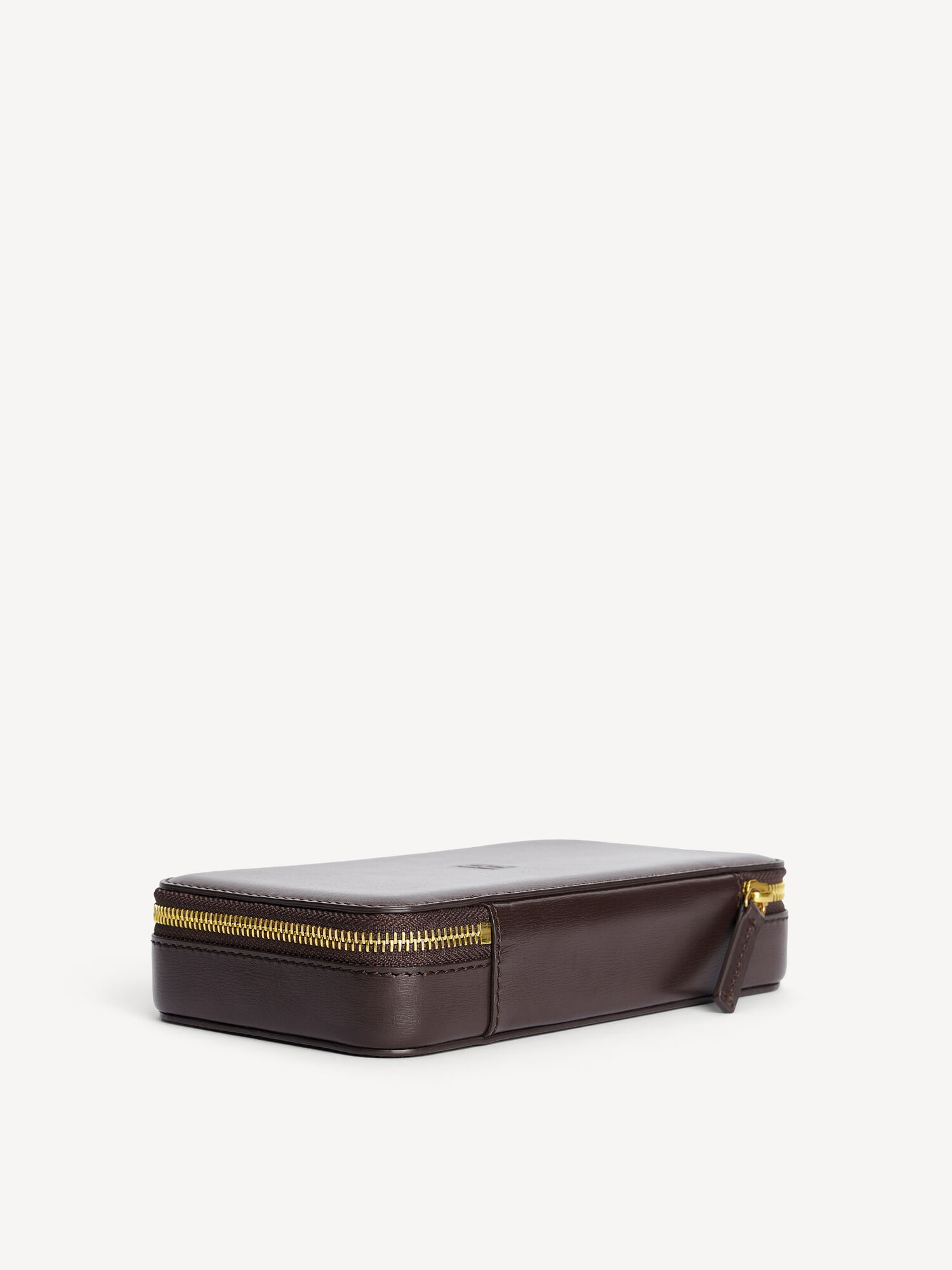 By Malene Birger Aya Cher Leather Jewellery Case Kauneus Laukut Tummanruskea | FI_BB63303