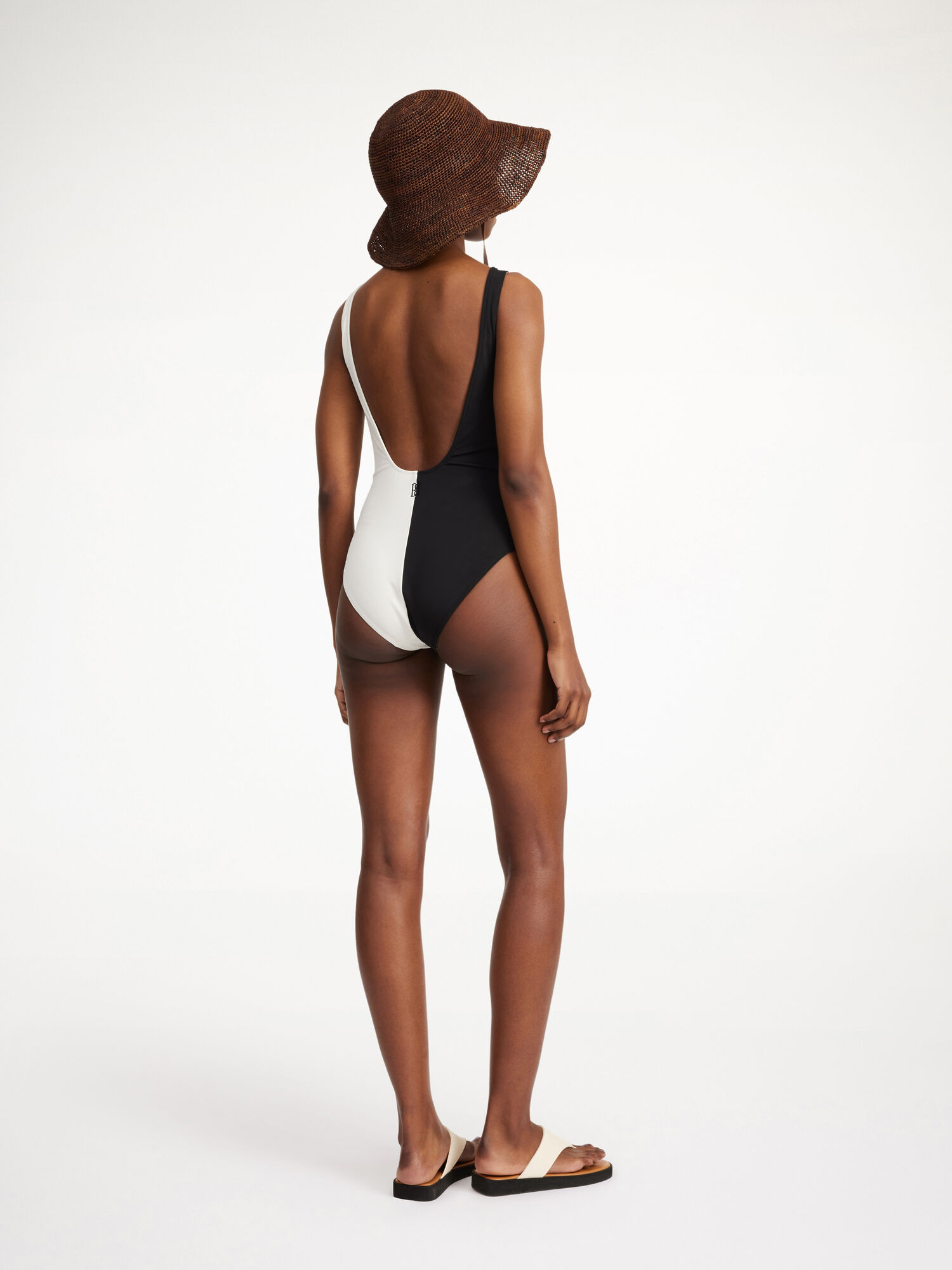 By Malene Birger Bonday Swimsuit Uimapuvut Raidallinen Mustat Valkoinen | FI_BB64207