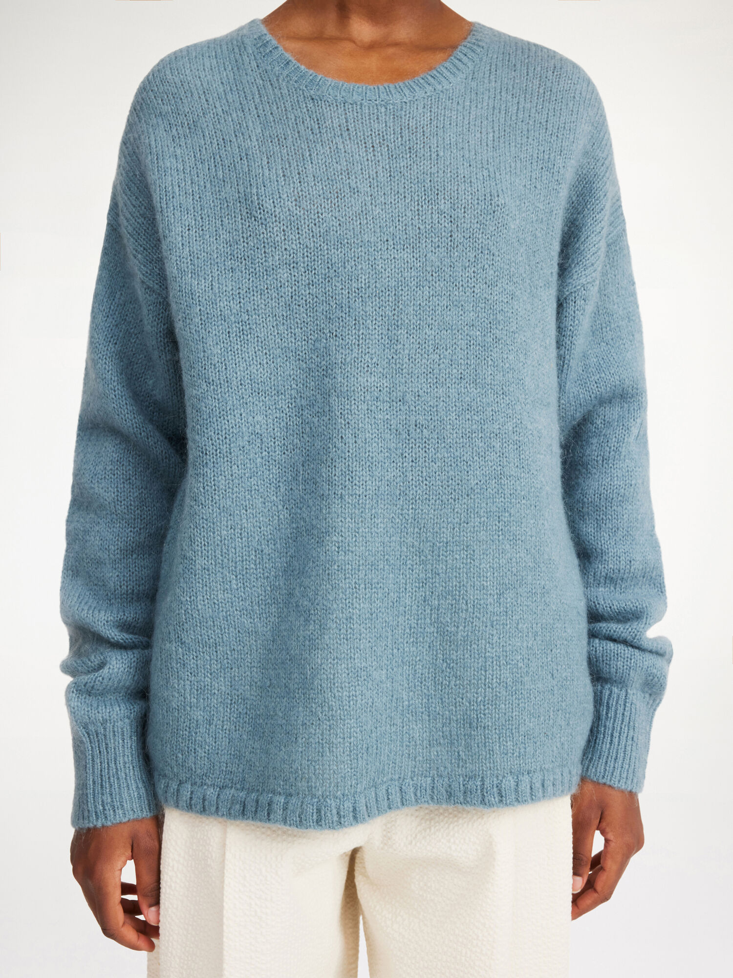 By Malene Birger Briella Mohair-blend Sweater Neuleet Cool Water | FI_BB25670