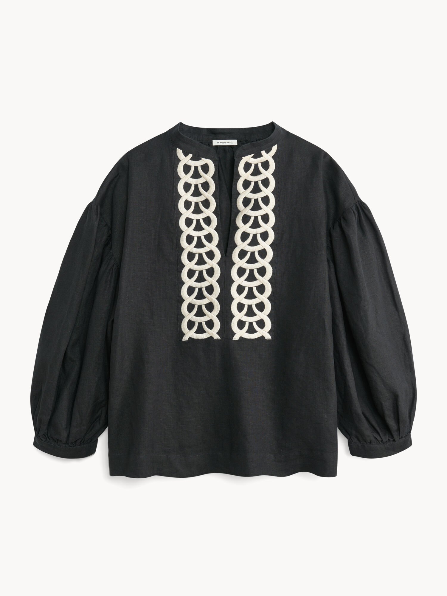 By Malene Birger Cadmus Linen Blouse Paidat Mustat | FI_BB16244