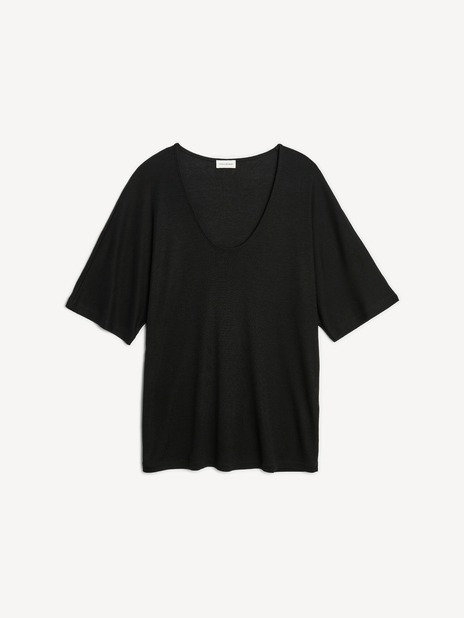 By Malene Birger Cevina Oversized T-shirt Topit Mustat | FI_BB42866