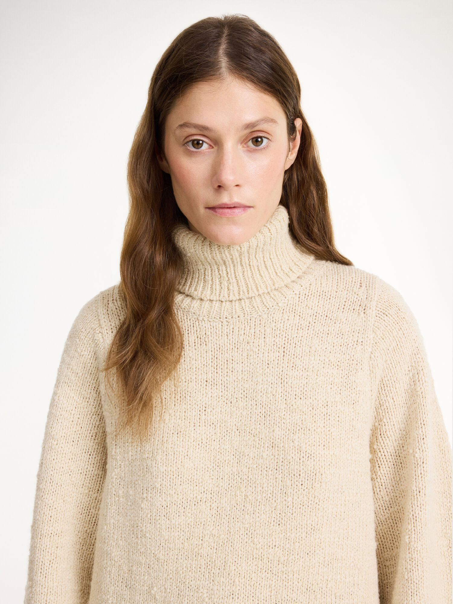 By Malene Birger Charice Wool Sweater Neuleet Oyster Gray | FI_BB95601