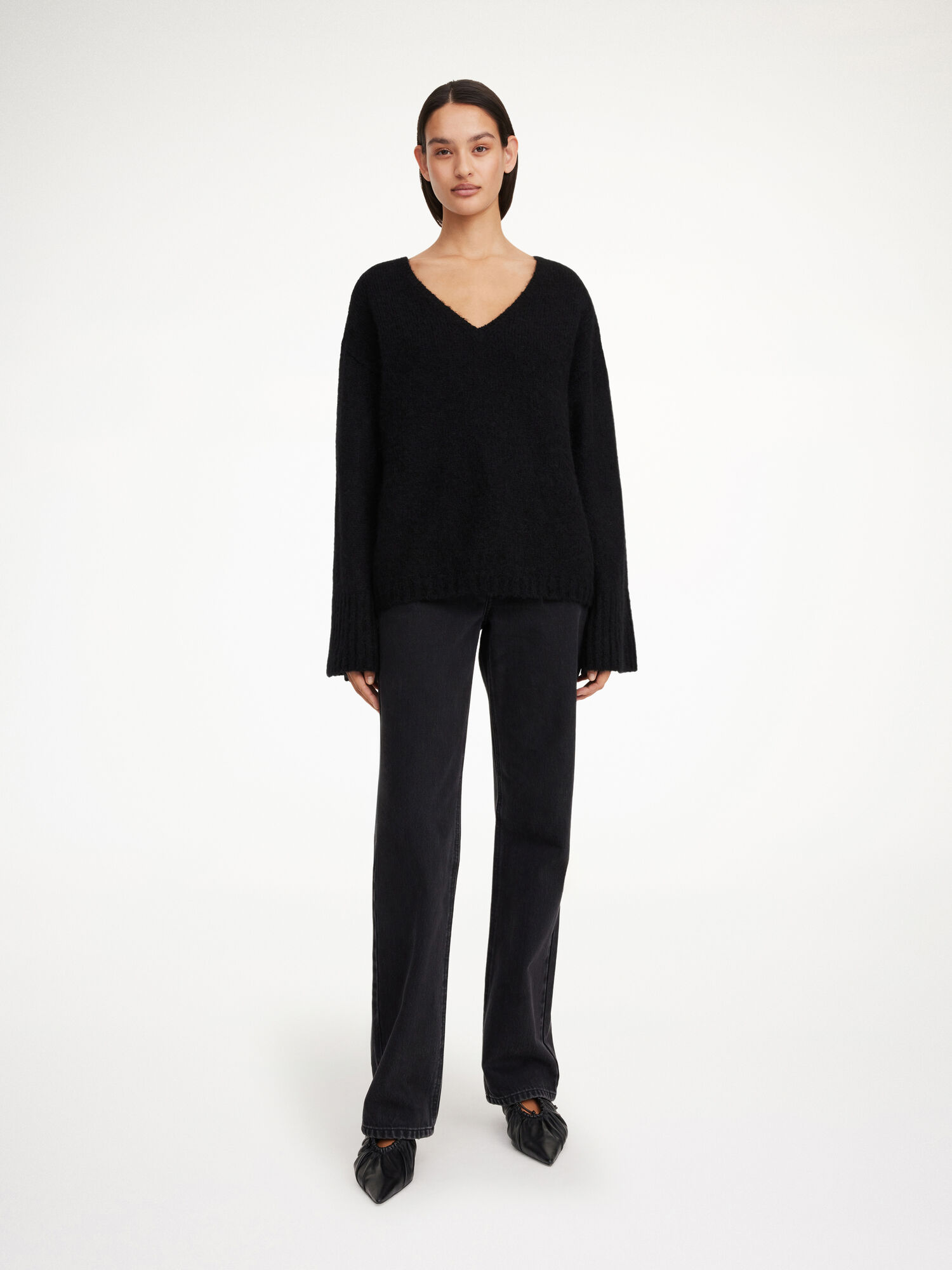 By Malene Birger Cimone Sweater Neuleet Mustat | FI_BB92055