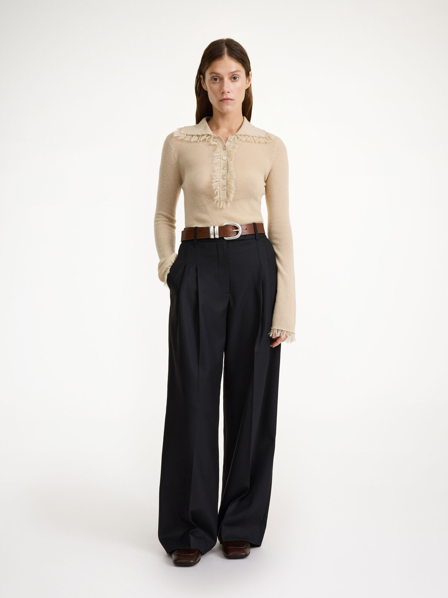 By Malene Birger Cymbaria High-waist Suorat Housut Mustat | FI_BB46970