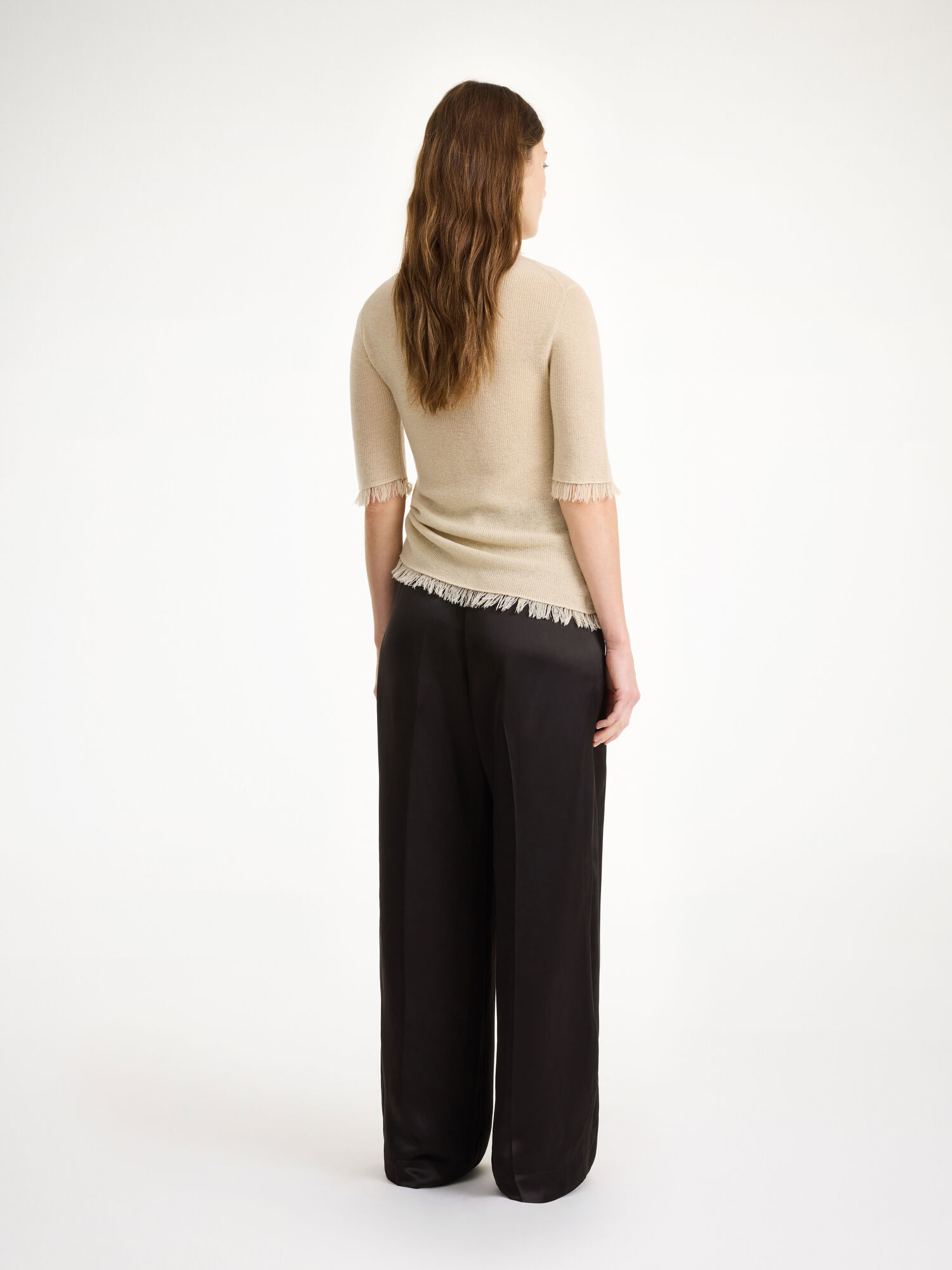 By Malene Birger Cymbaria High-waisted Suorat Housut Mustat | FI_BB96063