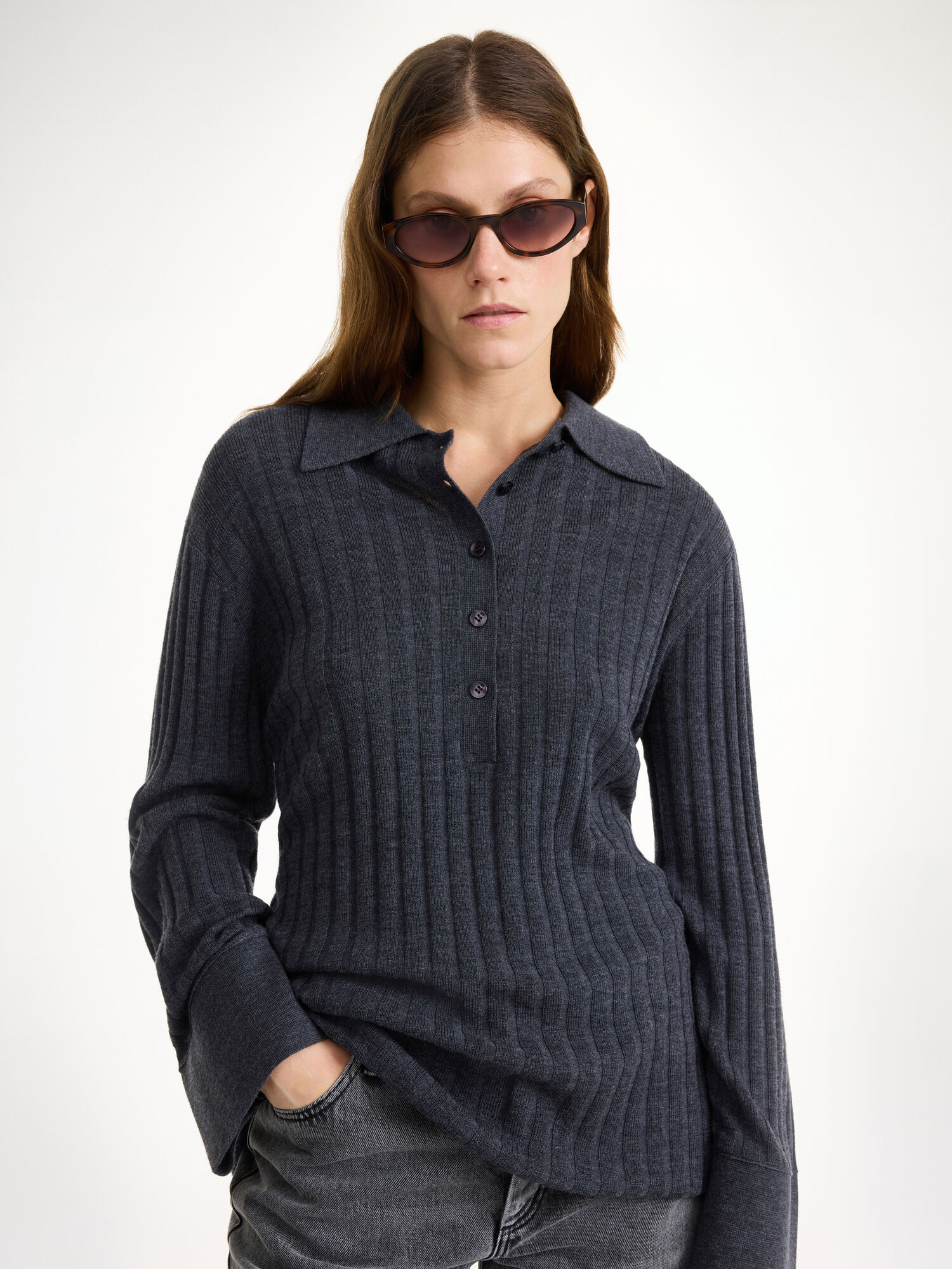 By Malene Birger Delphine Merino Wool Sweater Neuleet Harmaat | FI_BB38713