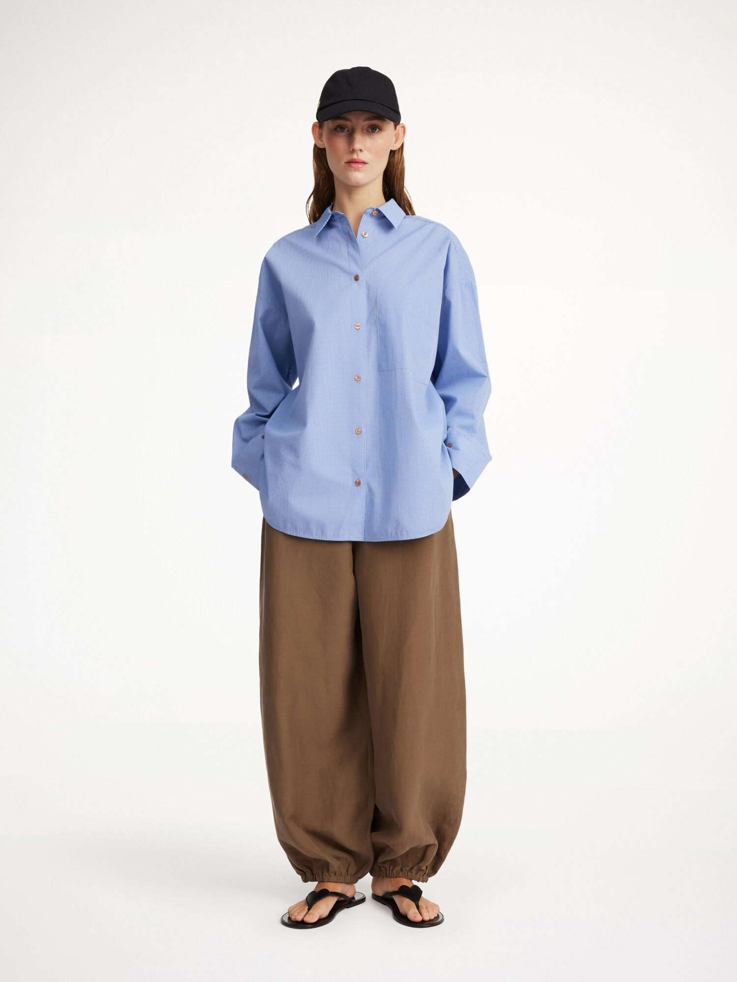 By Malene Birger Derris Organic Cotton Paidat Sininen | FI_BB85089