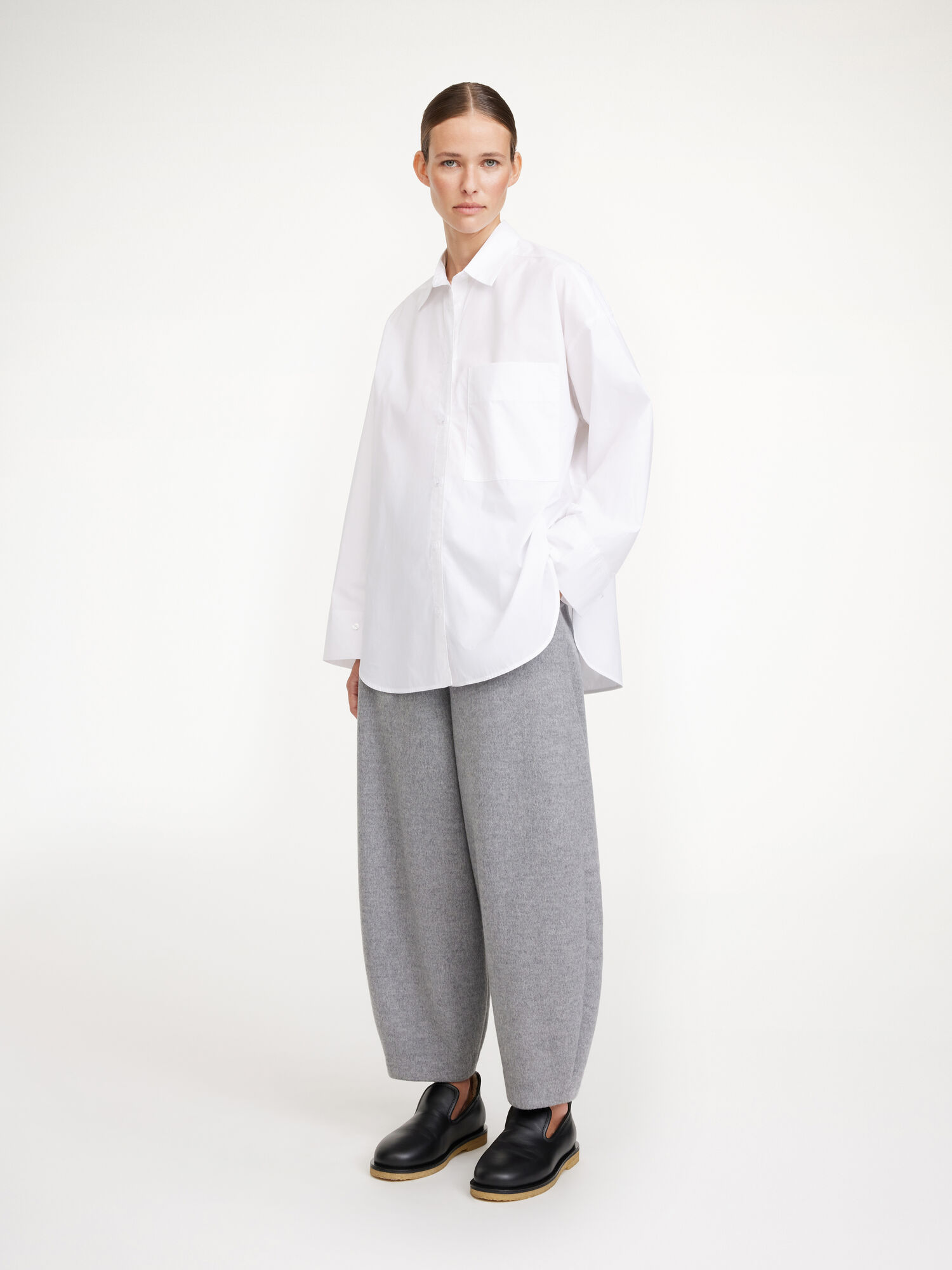 By Malene Birger Derris Organic Cotton Paidat Valkoinen | FI_BB51116