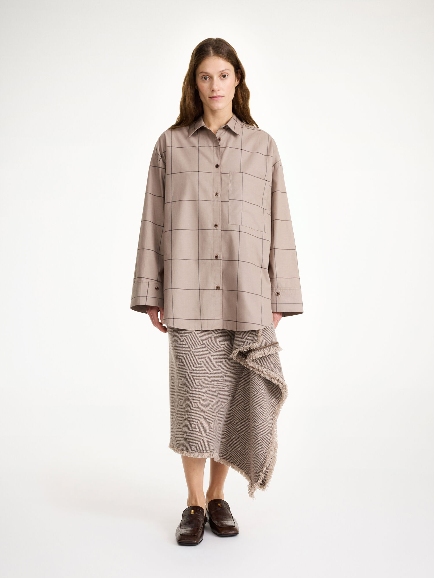 By Malene Birger Derris Organic Cotton Paidat Autumn check | FI_BB10436