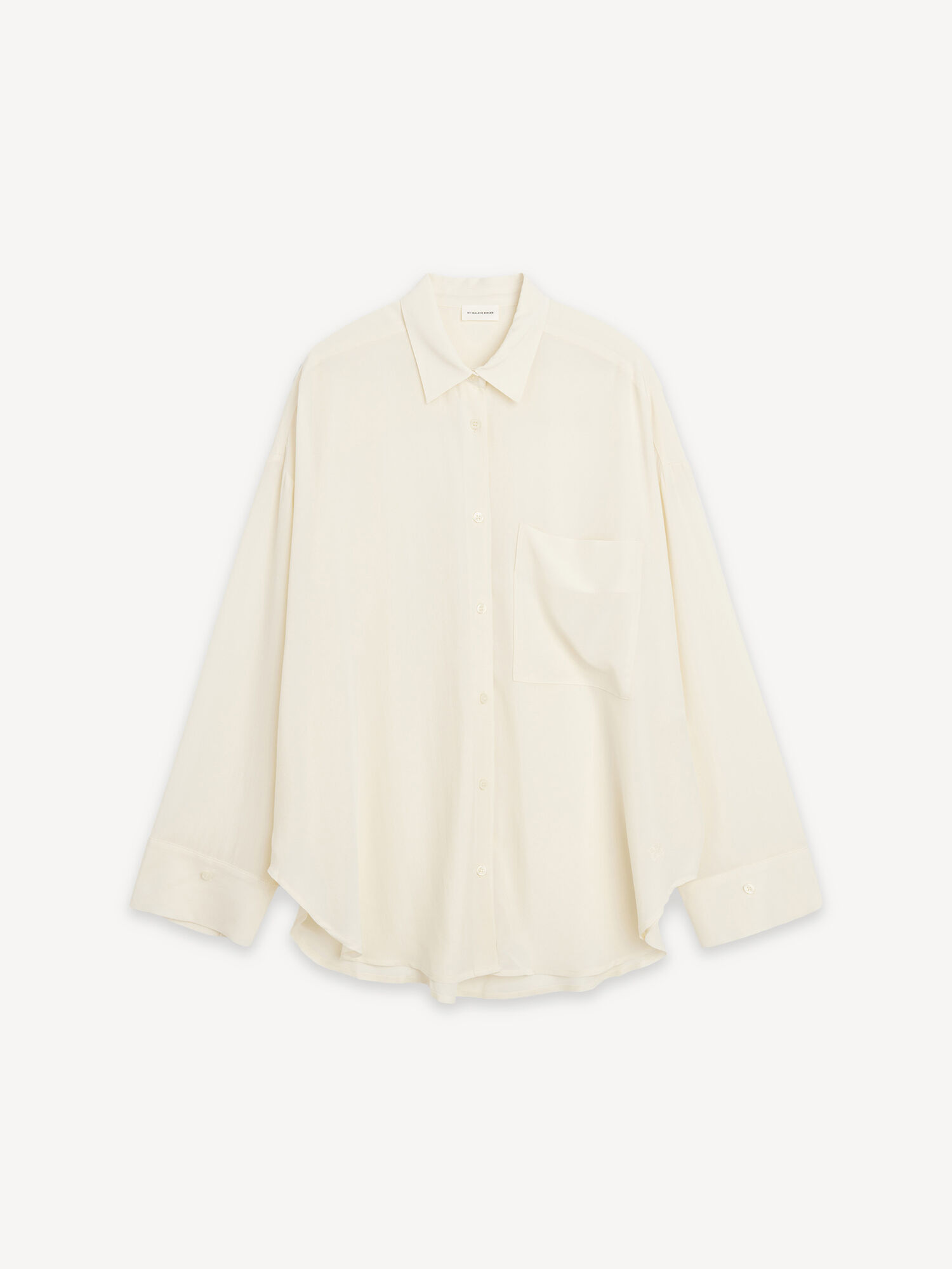 By Malene Birger Derris Organic Silk Paidat Valkoinen | FI_BB92940