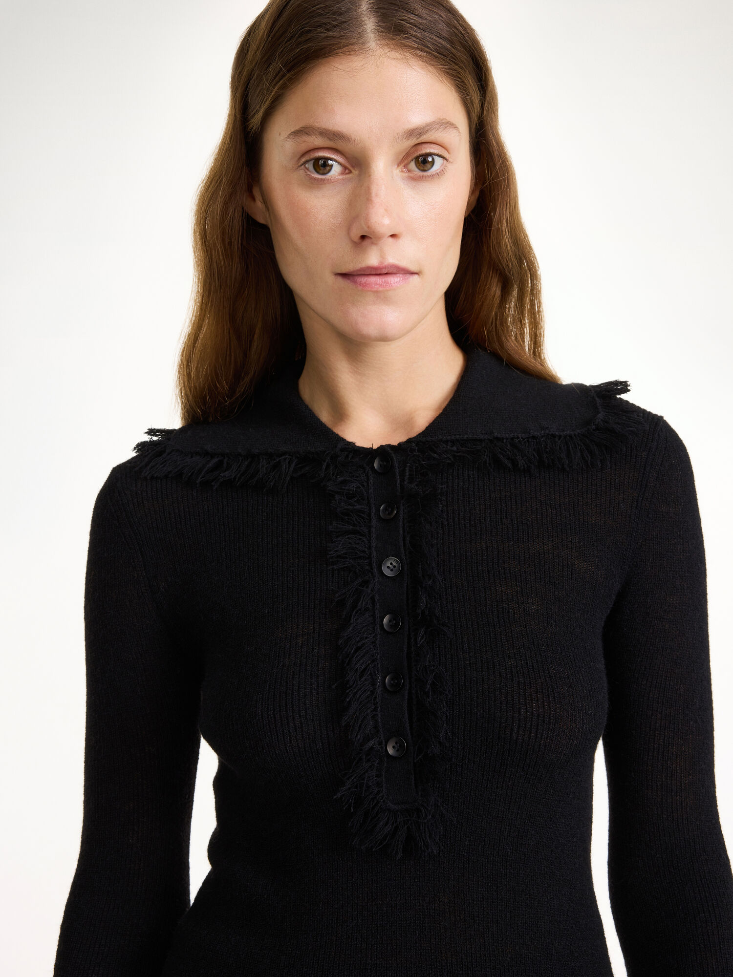 By Malene Birger Dreele Wool-blend Sweater Neuleet Mustat | FI_BB49748