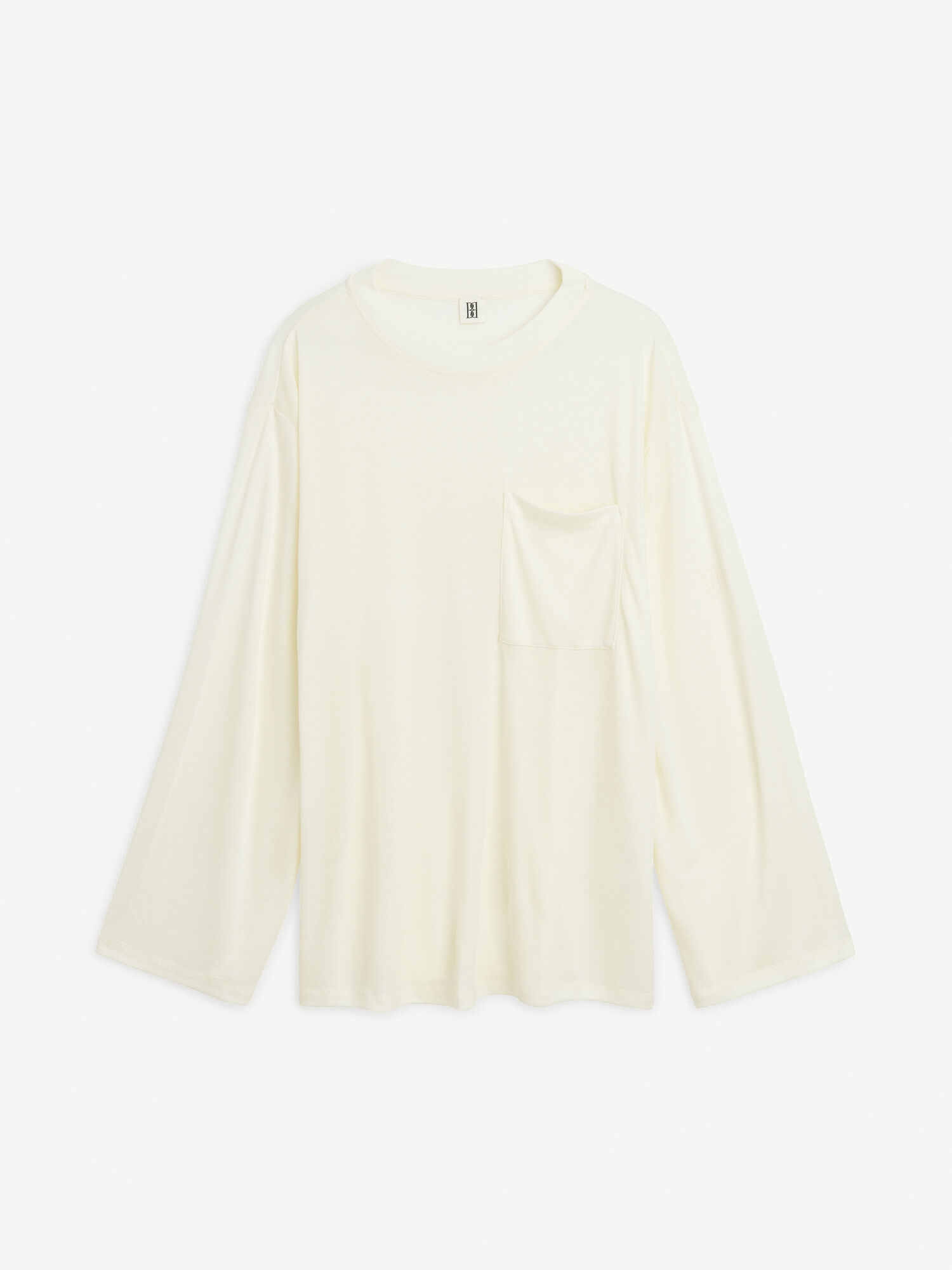 By Malene Birger Fayeh Oversized Longsleeve Topit Valkoinen | FI_BB53577