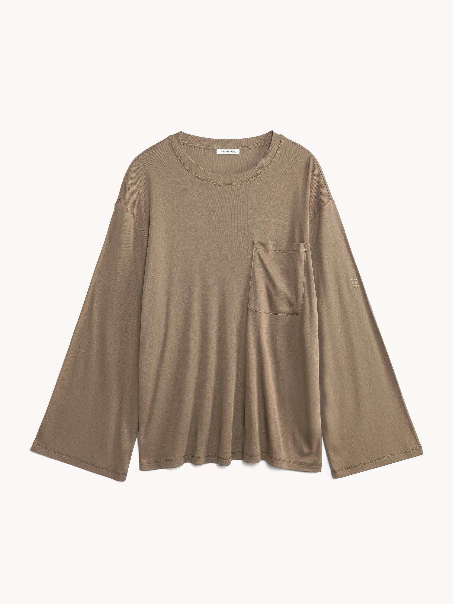 By Malene Birger Fayeh Oversized Longsleeve Topit Shitake | FI_BB24112