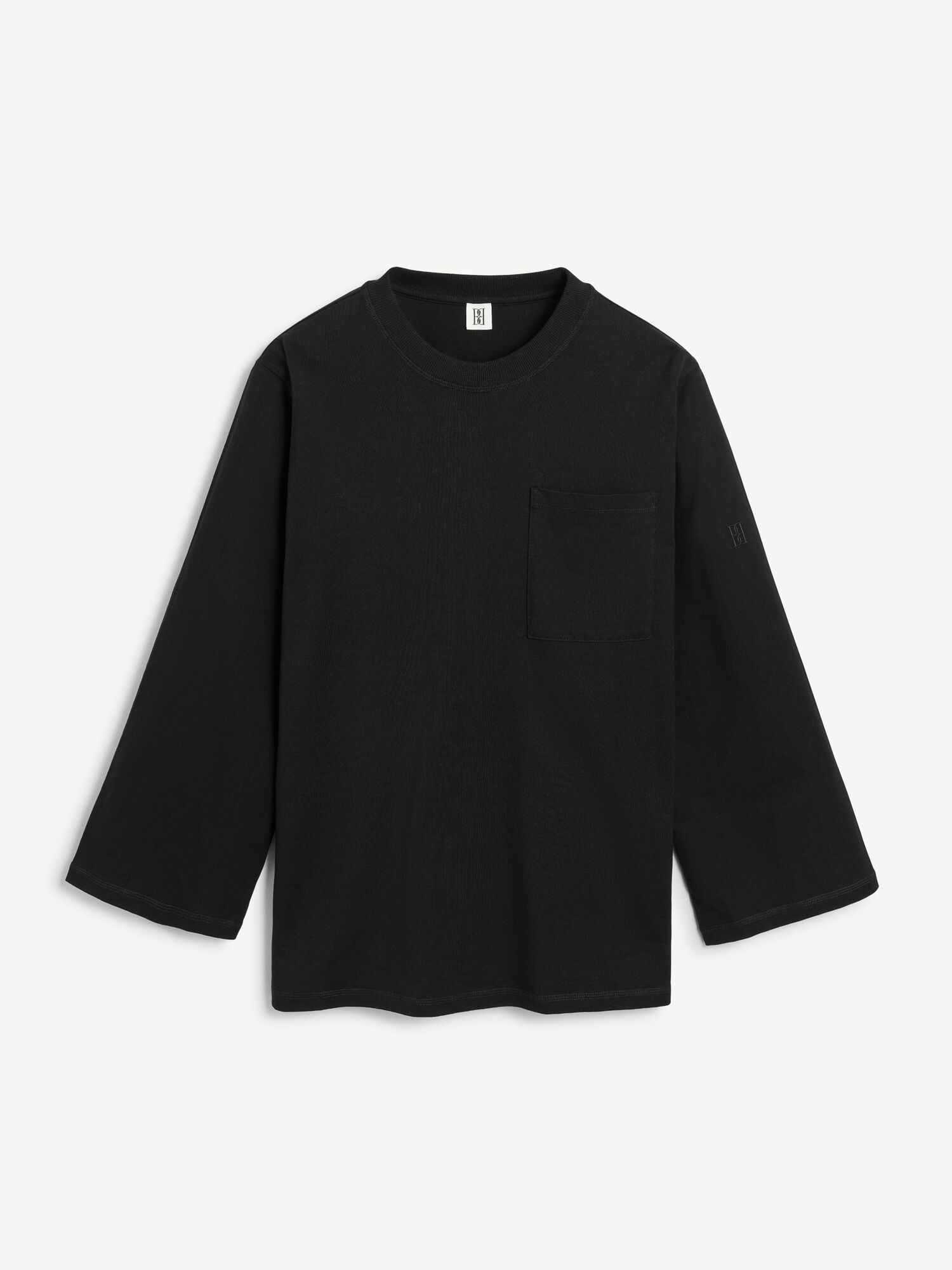 By Malene Birger Fayeh Oversized Longsleeve Topit Mustat | FI_BB79428