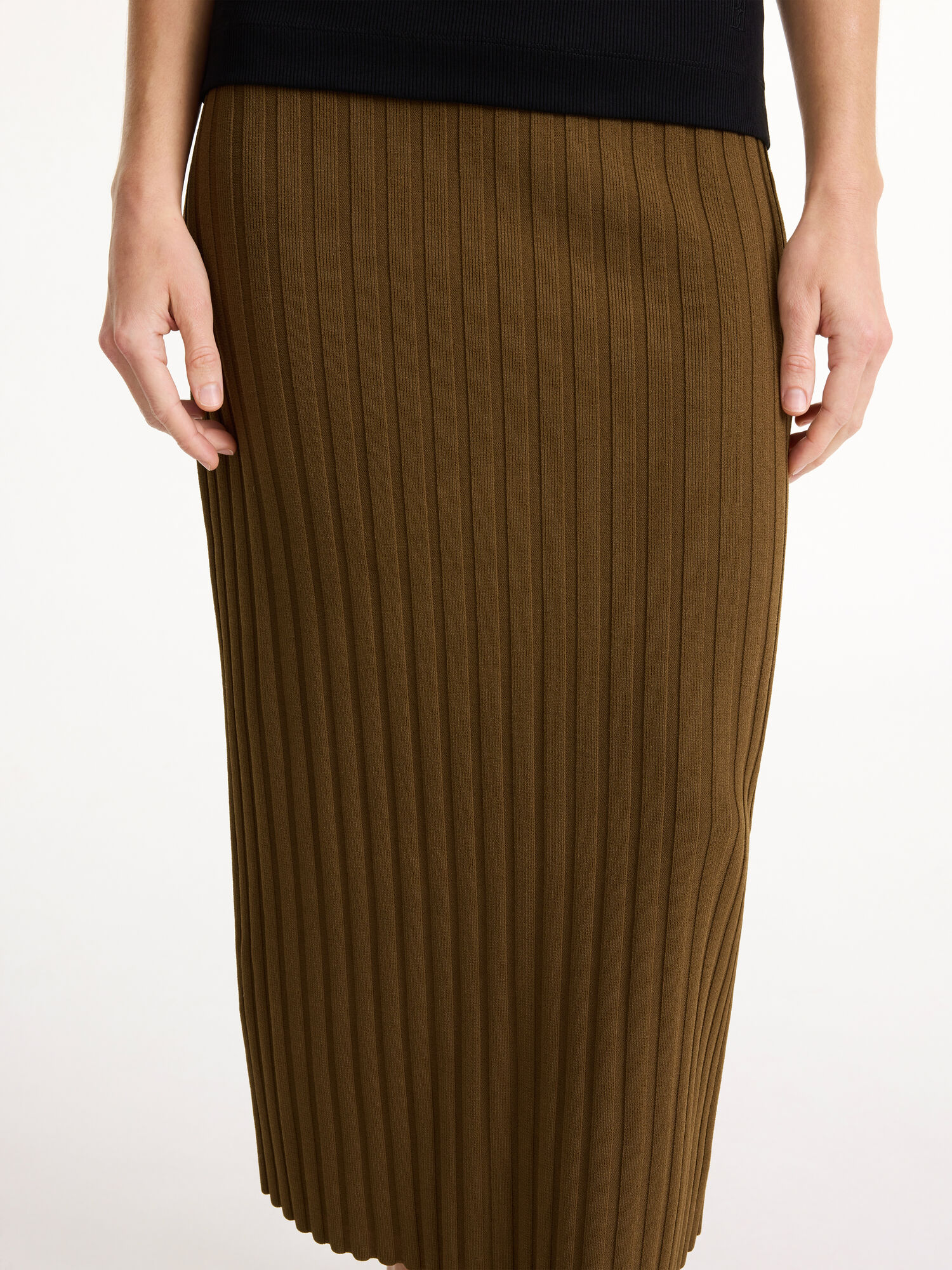 By Malene Birger Fiemme Midi Skirt Neuleet Shitake | FI_BB81526