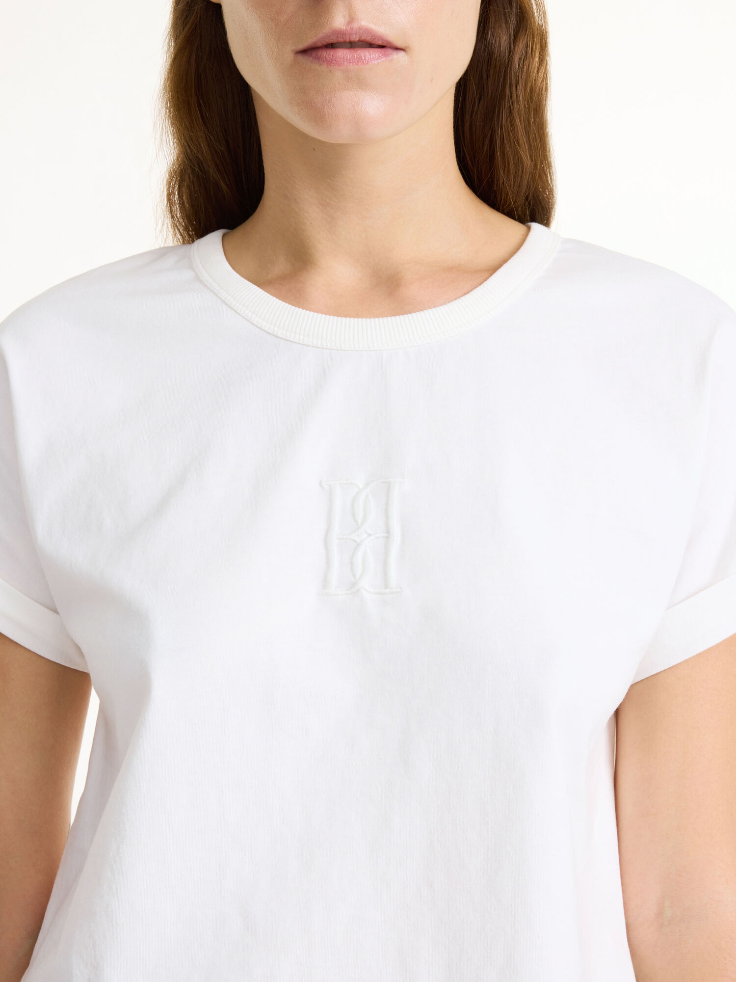 By Malene Birger Hedalia Organic Cotton T-shirt Topit Valkoinen | FI_BB16573