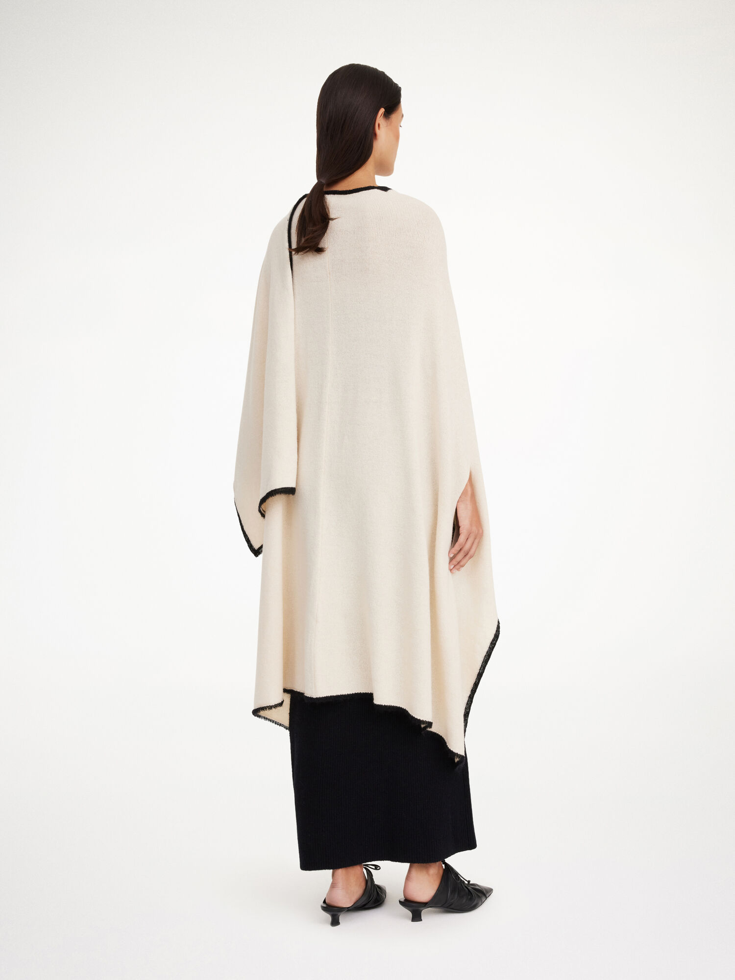 By Malene Birger Kassira Merino-blend Poncho Neuleet Oyster Gray | FI_BB51752