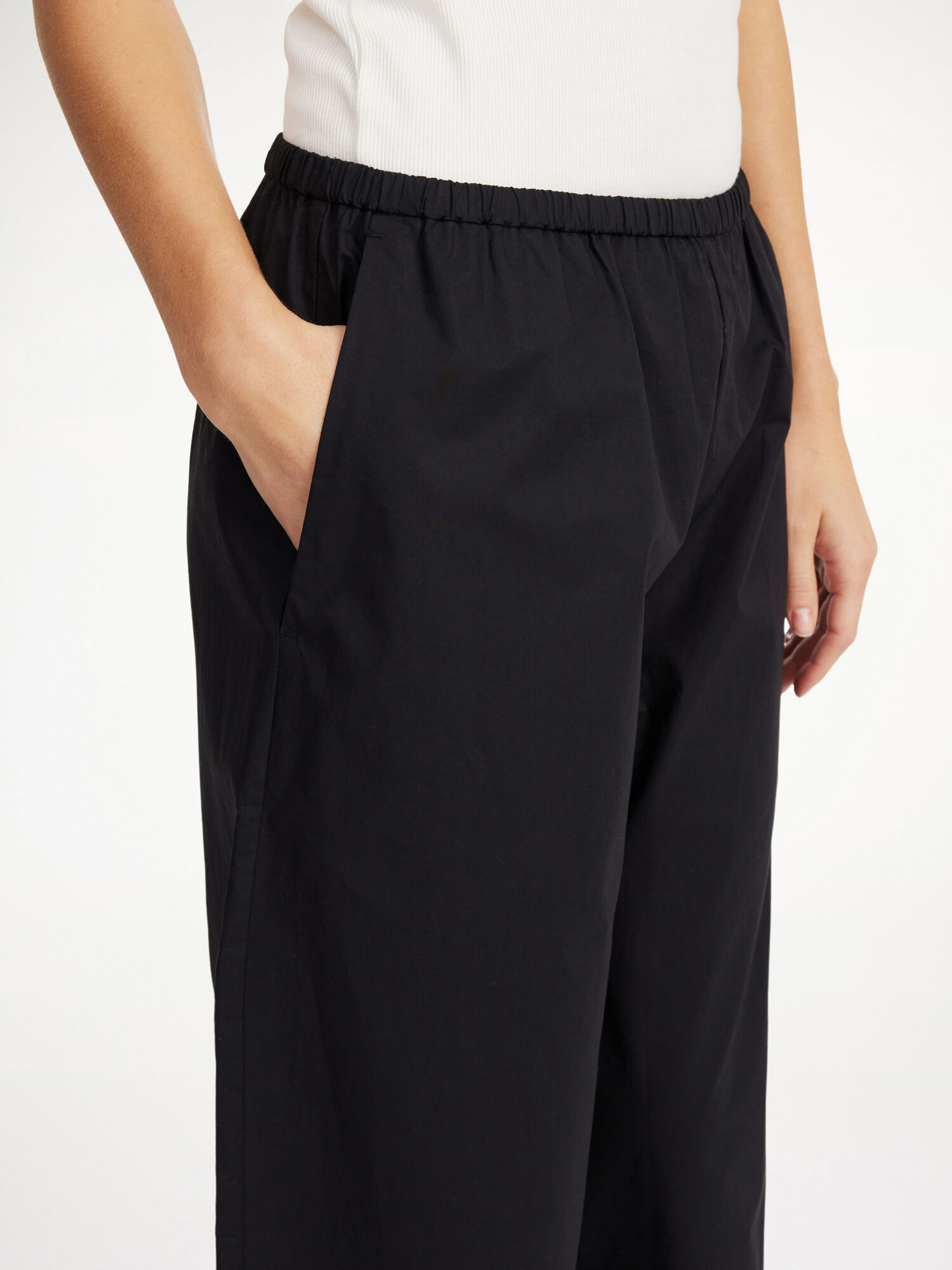 By Malene Birger Luisa High-waisted Suorat Housut Mustat | FI_BB22693