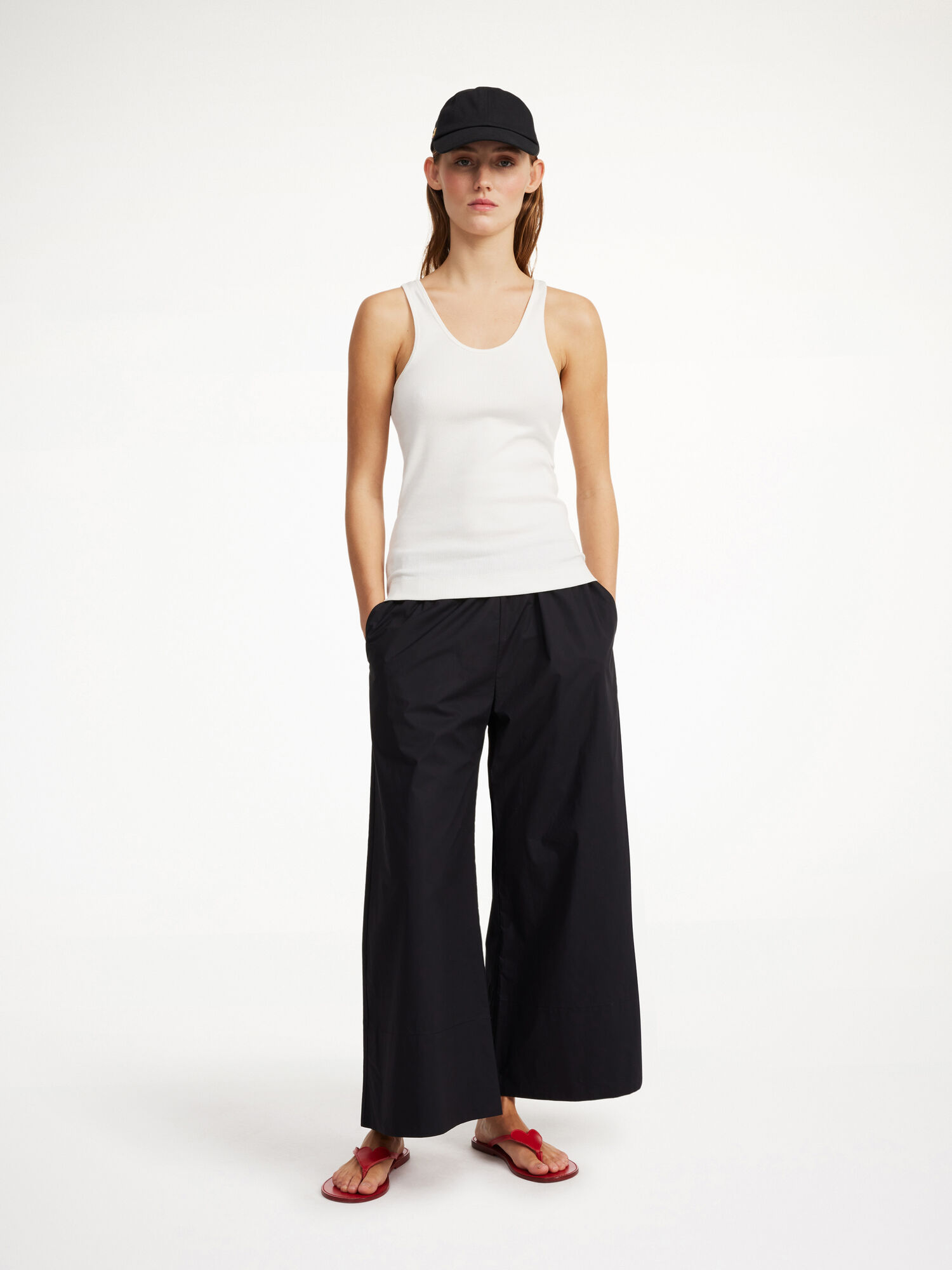 By Malene Birger Luisa High-waisted Suorat Housut Mustat | FI_BB22693