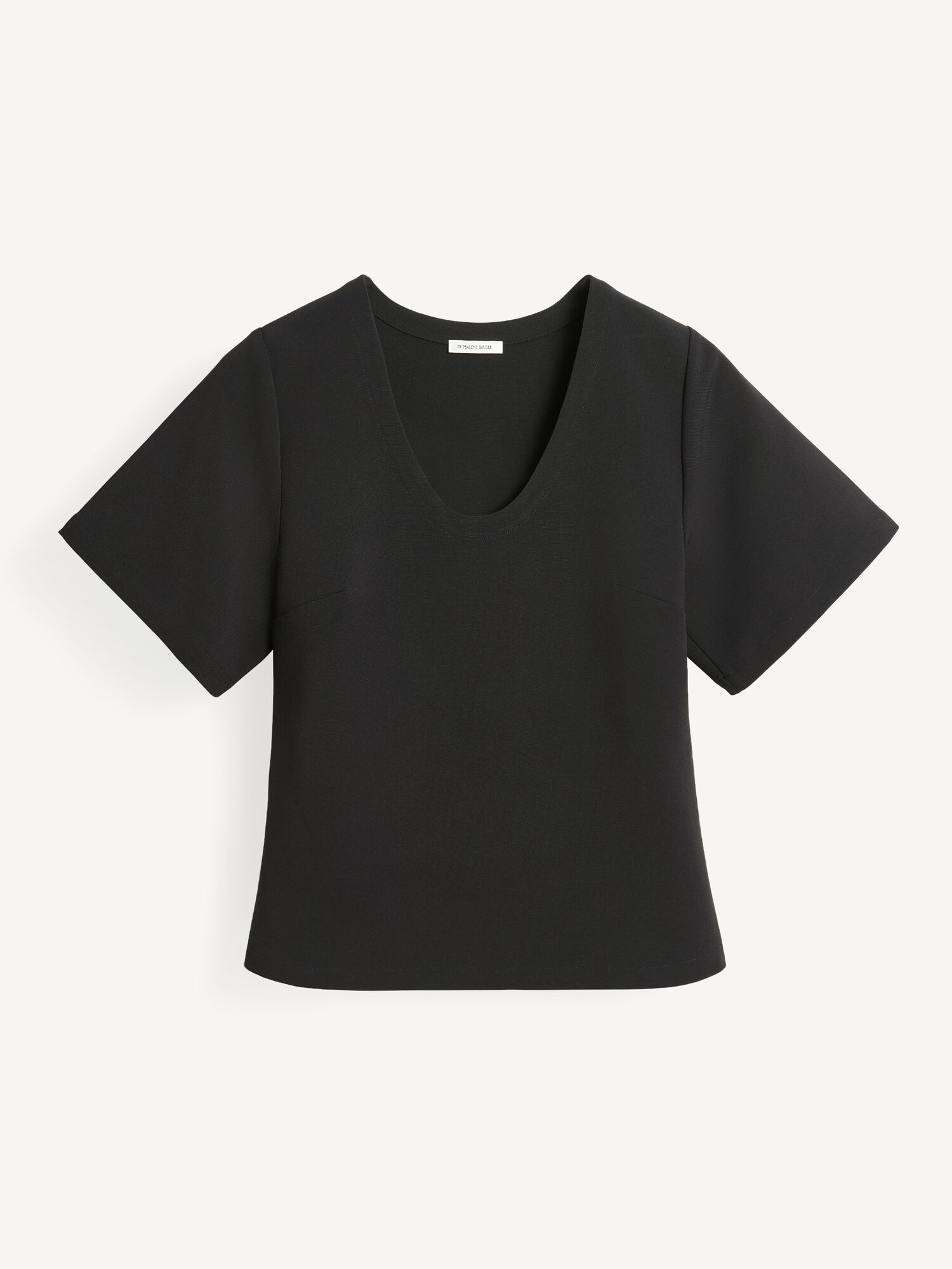 By Malene Birger Lunae T-shirt Topit Mustat | FI_BB21454