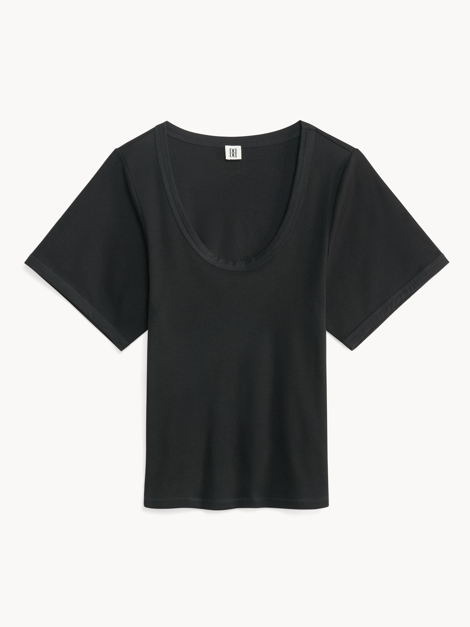 By Malene Birger Lunai T-shirt Topit Mustat | FI_BB80361